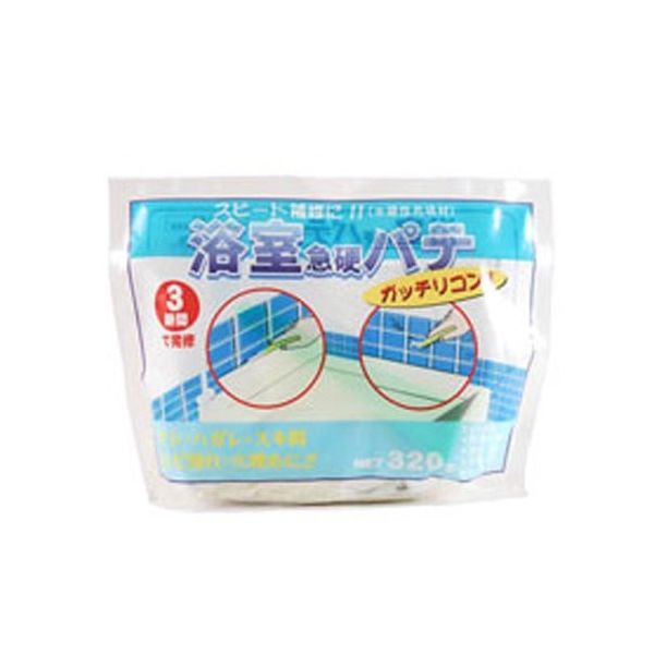 家庭化学工業 浴室用急硬パテ 320g ホワイト 209861 1個 63-1866-73（直送品）