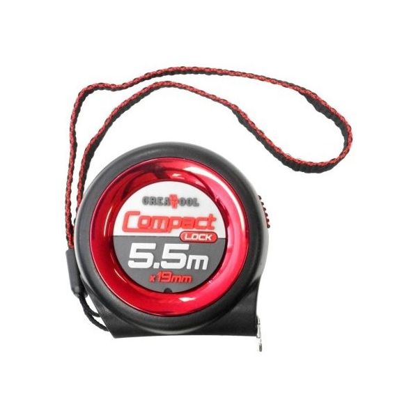 アークランズ コンパクトメジャー(オートストップタイプ)19mm×5.5m 478138798 1個 62-9941-06（直送品）