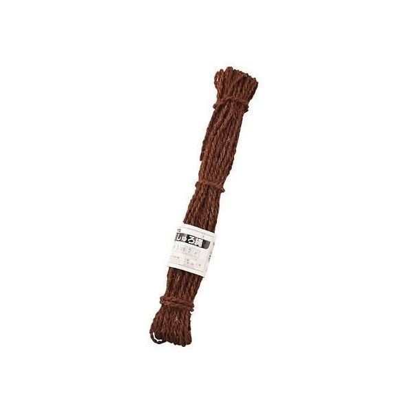 アークランズ シュロ縄 小束 6mm×20m 茶 727819 1個 62-9956-72（直送品）