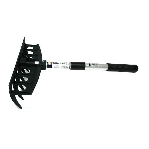 アークランズ アルミ柄ミニ軽量伸縮レーキ 8本爪 714104 1本 62-9950-96（直送品）