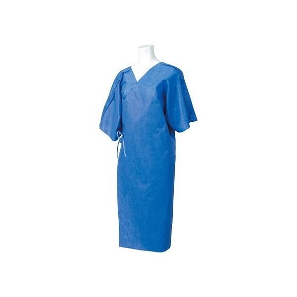 大衛 OW患者用ガウン #17 SMSブルー 50枚入 40564 1箱(50枚) 64-6478-16（直送品）