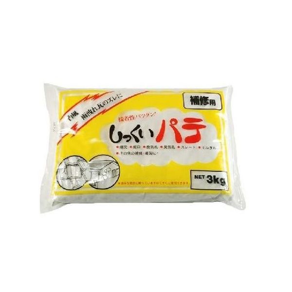 家庭化学工業 しっくいパテ 3kg 209733 1個 63-1865-11（直送品）