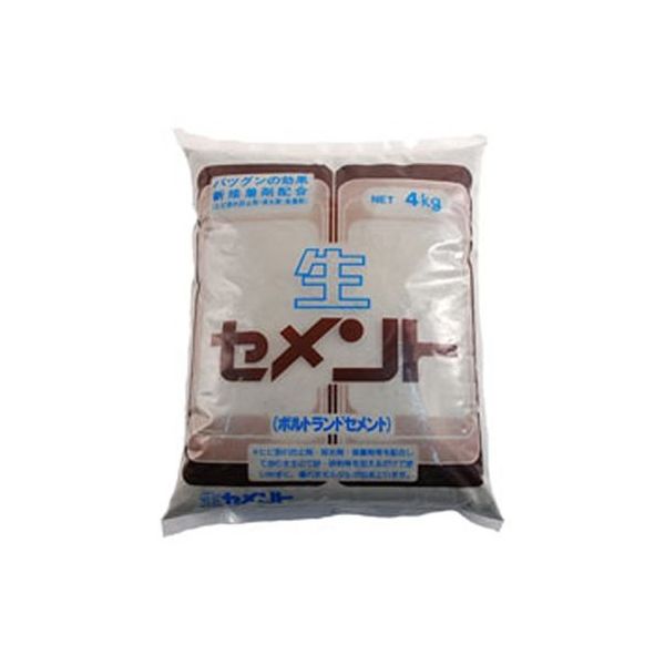 家庭化学工業 生セメント 4kg グレー 209737 1個 63-1865-35（直送品）