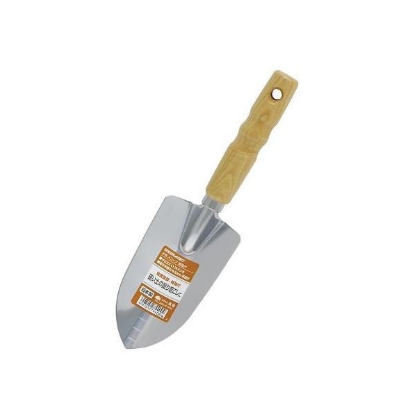 高儀 GREEN ART木柄補強付スコップ Wクロームメッキ 2031167 1個 64-4066-25（直送品）