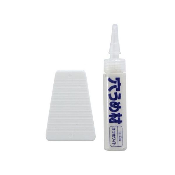 建築の友 クロスの穴うめ材 オフホワイト 10mL C-04 1セット 63-7920-25（直送品）