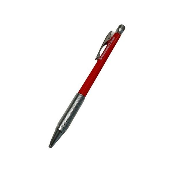 アズワン 建築用シャープペンシル 2.0mm 硬芯 赤 65-8884-35 1本（直送品）