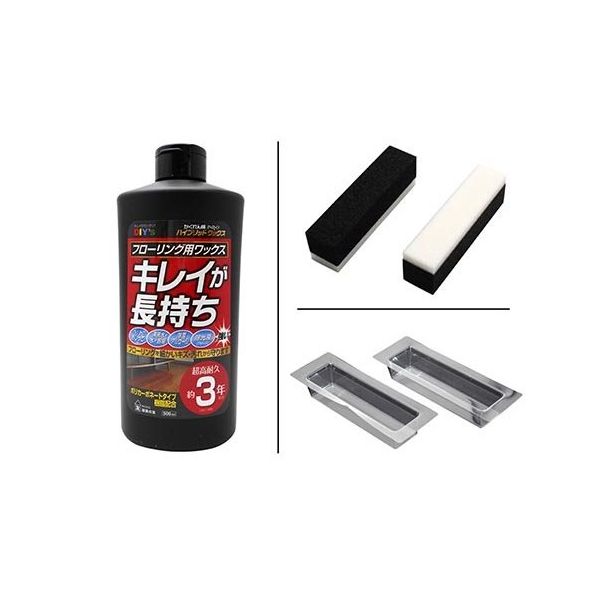 建築の友 かくれん棒プロ ハイブリッドワックス 透明 500mL HYW-1 1セット 63-7920-69（直送品）
