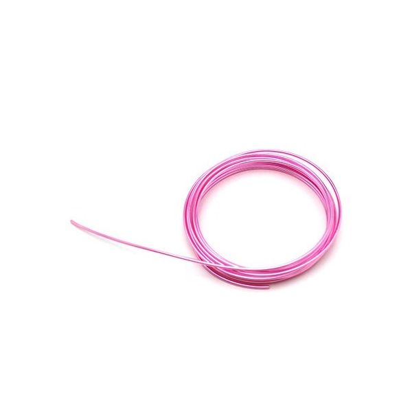 日本化線 デザインワイヤー 自遊自在 wire COLOR メタリックピンク 2φmm×3m 63-7939-82 1巻（直送品）