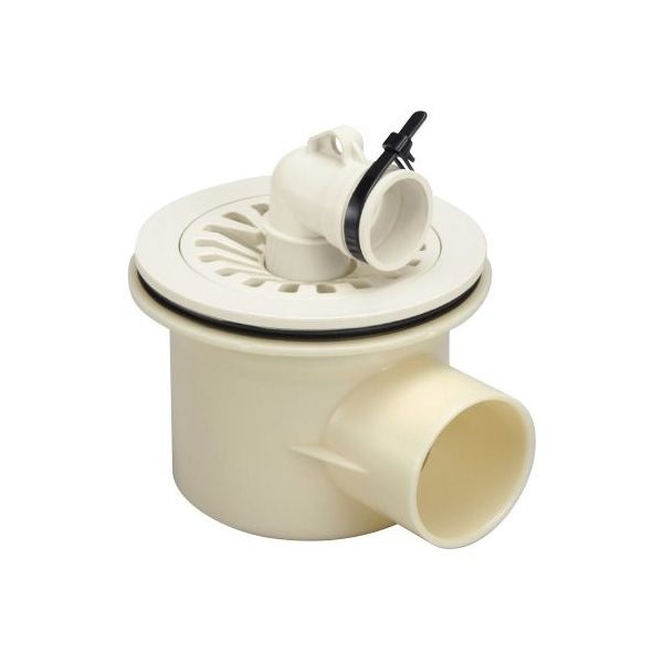 サヌキ 洗濯機排トラップ 排水パイプ 横排水 ABS BT-Y 1個 64-5242-08（直送品）