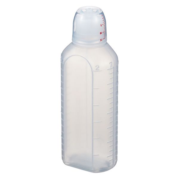 エムアイケミカル 投薬瓶ハイオール 200mL 凸凹目盛り（滅菌済）赤線目盛り薬杯付  24809708 200CC（5本入X22袋） 1箱（直送品）