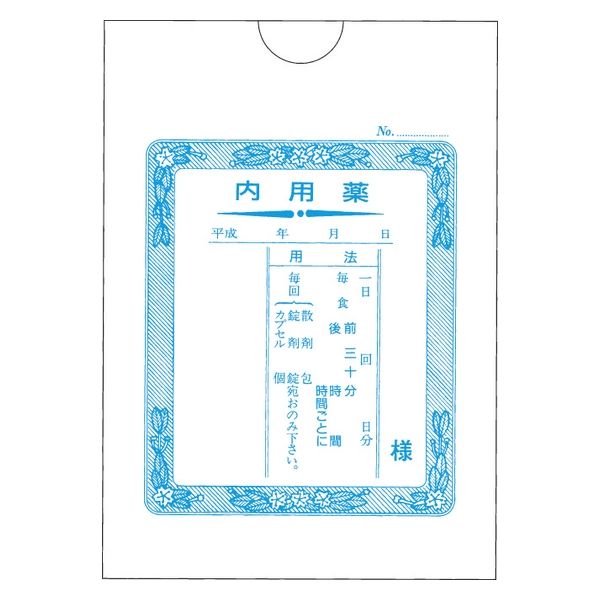 博愛社 内用薬袋(タテ)16切 25250200 2062(175X125)100マイ 1箱(100入)（直送品）