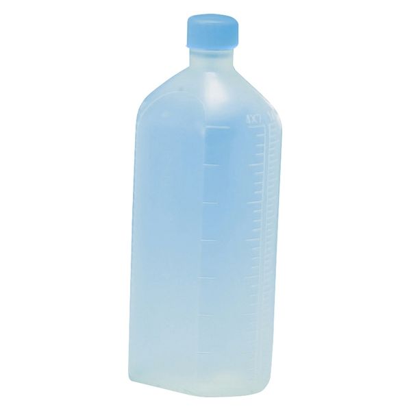 サンケミカル サンケミ 1型投薬瓶 500mL 凸凹目盛り 25282606 キャップ色：青 10008（500CC）50ホン 1箱（50入）（直送品）