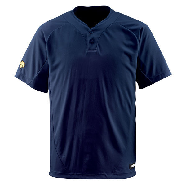 DESCENTE(デサント) 半袖T シャツ 野球 ベースボールシャツ L Ｄネイビー DB201 1セット(1枚入×2)（直送品）