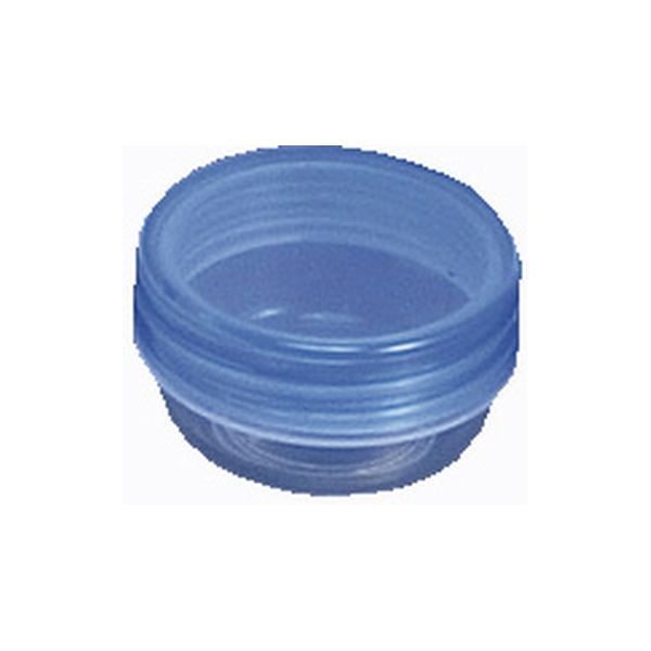 馬野化学容器 UG軟膏壷 24810200 蓋:クリア青 本体:UVクリア 3-51(6ML)100イリ 1箱(100入)（直送品）