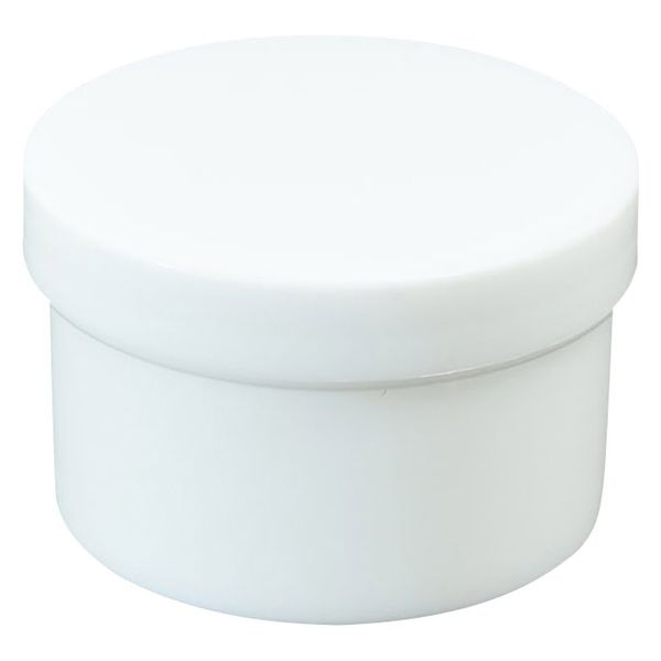 浅井商事 プラ壷 24810004 白 50ML(100コイリ) 1箱(100入)（直送品）