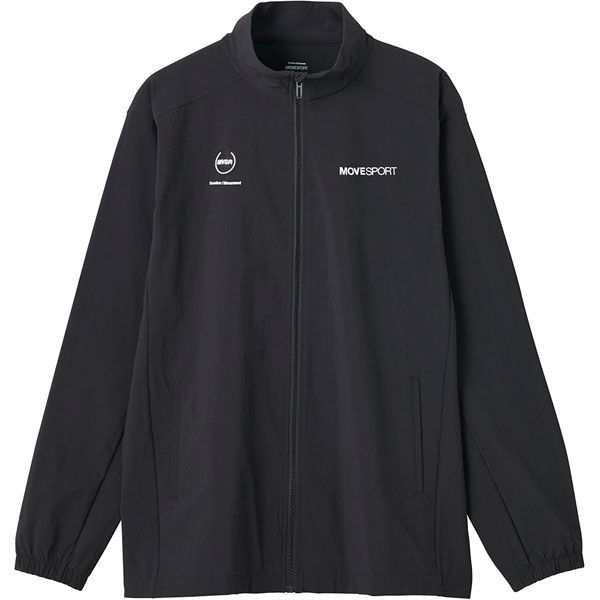 DESCENTE(デサント) ウインドジャケット 4WAYストレッチナイロン スタンドカラーロゴ ジャケット L BK DMMWJF11（直送品）