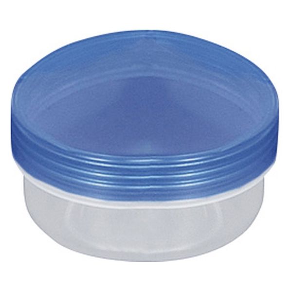 馬野化学容器 UG軟膏壷 24810204 蓋:クリア青 本体:UVクリア 3-55(58ML)100イリ 1箱(100入)（直送品）