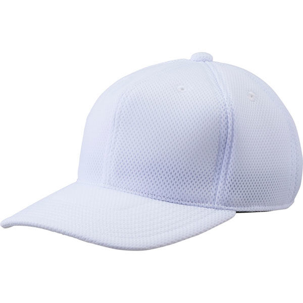 DESCENTE(デサント) 帽子 帽子 野球 メッシュキャップ L Ｓホワイト C7000 1セット(1個入×4)（直送品）