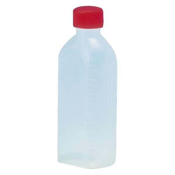 サンケミカル サンケミ 1型投薬瓶 150mL 凸凹目盛り 25282603 キャップ色：赤 10004（150CC）100ホン 1箱（100入）（直送品）