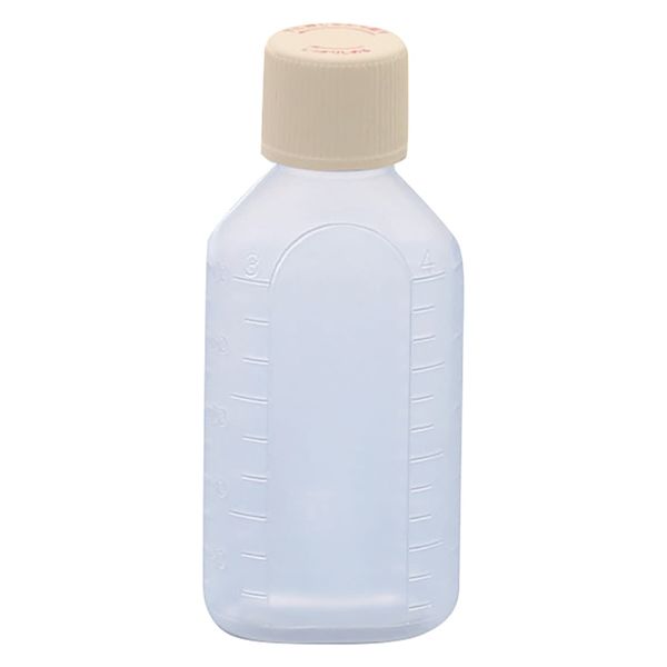 エムアイケミカル 投薬瓶CRボトル  100mL 凸凹目盛り（滅菌済） 23546505 キャップ色:クリーム 100CC（10本入り） 1箱（直送品）