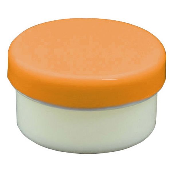 浅井商事 プラ壷 24810000 オレンジ 5ML(100コイリ) 1箱(100入)（直送品）