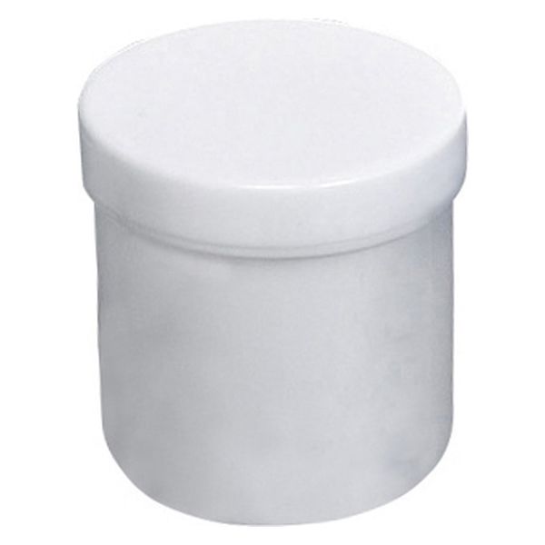 馬野化学容器 UG軟膏壷 25365900 蓋:白 3-56(125ML)50イリ 1箱(50入)（直送品）