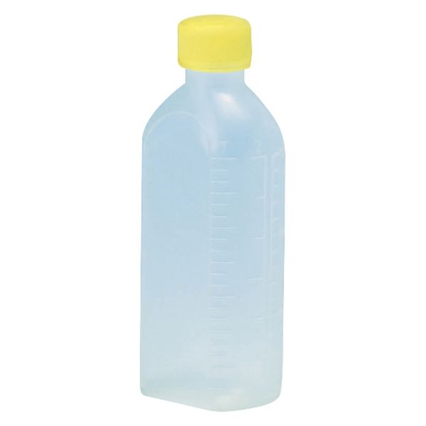 サンケミカル サンケミ 1型投薬瓶 150mL 凸凹目盛り 25282603 キャップ色：黄 10004（150CC）100ホン 1箱（100入）（直送品）