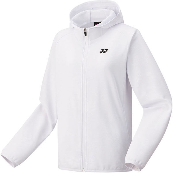 YONEX バトミントンウェア　フード付きジャケット Lサイズ ホワイト YONEX バトミントンウェア フード付きジャケット Lサイズ ホワイト