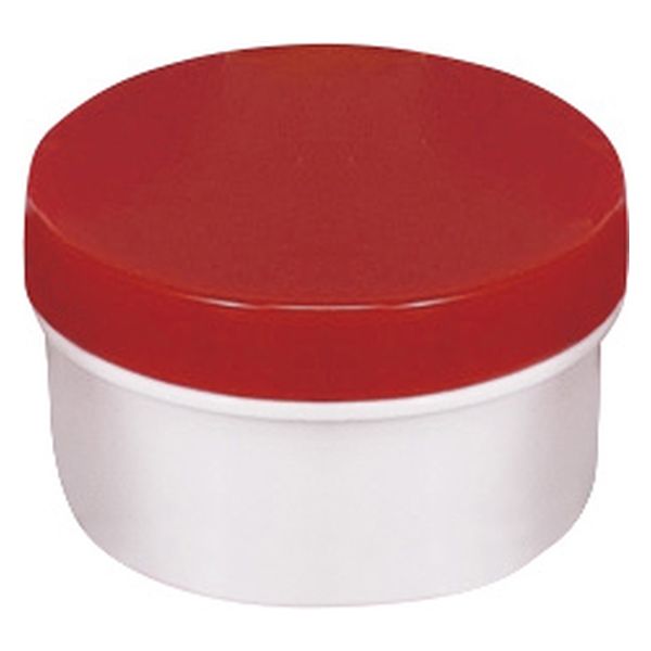 馬野化学容器 UG軟膏壷 25365800 蓋:赤 3-58(80ML)75イリ 1箱(75入)（直送品）
