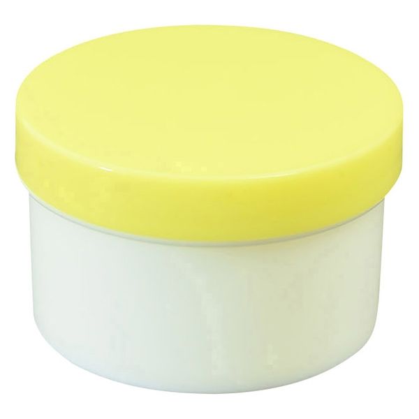 浅井商事 プラ壷 24810004 黄 50ML(100コイリ) 1箱(100入)（直送品）