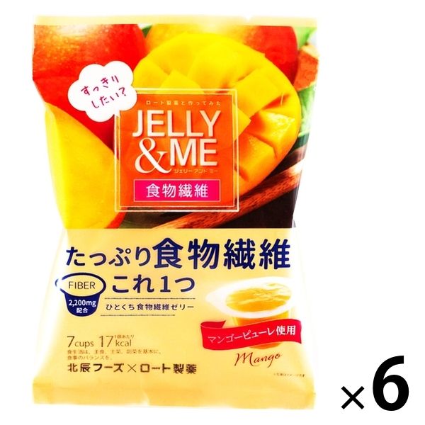 JELLY&ME 食物繊維マンゴーゼリー（7個入）1セット（1袋×6