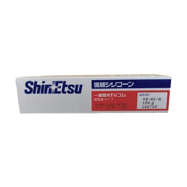 信越化学工業 信越 シリコーン 100g 白 KE41W-100 1本 814-8127（直送品）