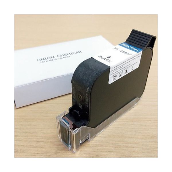 ユニオンケミカー ユニオン ハンディプリンターインクジェットカートリッジ BTー2580P Black 64008011 1個（直送品）
