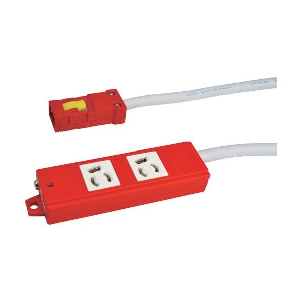 TERADA OAタップ2口 抜止 3m AHY253R 1本 455-7584（直送品）