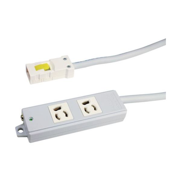 TERADA OAタップ2口 抜止 3m AHY253W 1本 455-7585（直送品）