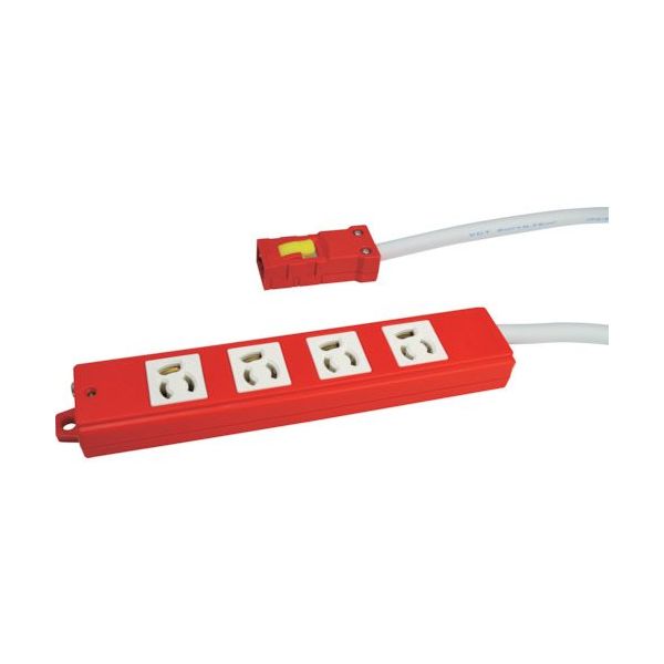 TERADA OAタップ4口 抜止 3m AHY453R 1本 455-7612（直送品）