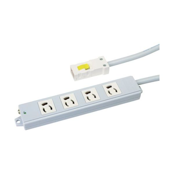 TERADA OAタップ4口 抜止 3m AHY453W 1本 455-7595（直送品）