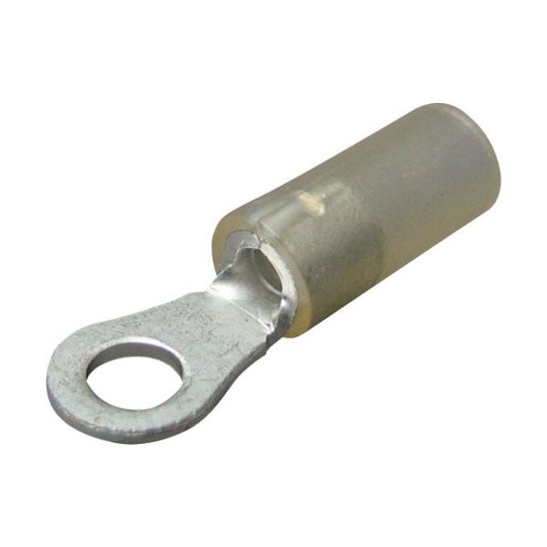 ニチフ 絶縁被覆付圧着端子(R形) 丸形 絶縁筒部ストレートタイプ(100PCS) TGV 3.5-5L-CLR 1パック(100個)（直送品）