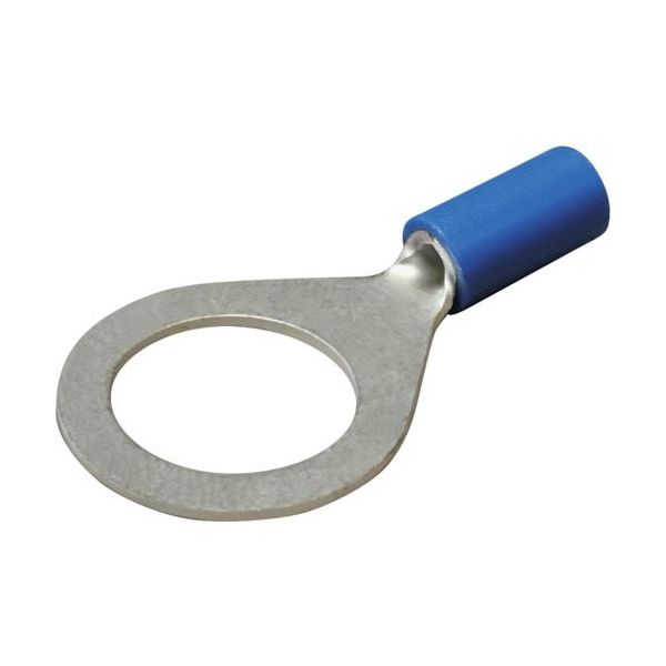 ニチフ 絶縁被覆付圧着端子(R形) 丸形 絶縁筒部ストレートタイプ(100PCS) TGV 2-12-BLU（直送品）