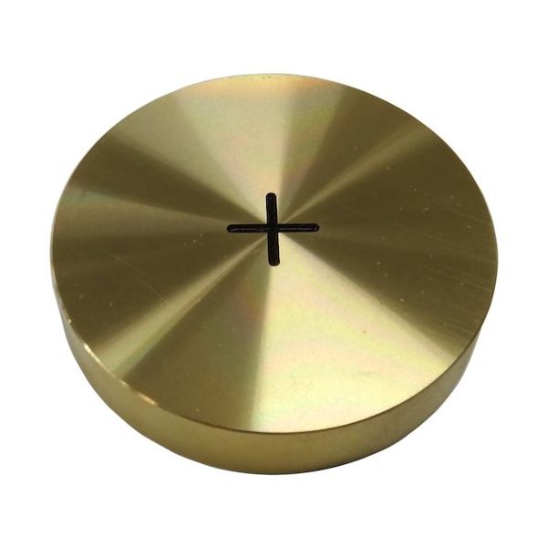 コノエ 測量用基準鋲 丸型 フラット 線十字φ50 黒色 SSBS-FX-50B 1個 570-9284（直送品）