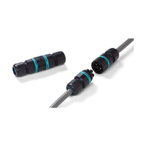 タカチ電機工業 タカチ パネルマウント防水中継コネクタ THB387-4P-P 1個 442-3474（直送品）