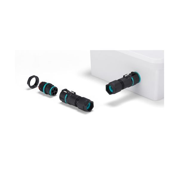 タカチ電機工業 タカチ ワンタッチ接続式パネルマウント防水コネクタ THB389Eシリーズ THB389E-5P-SP 1個（直送品）