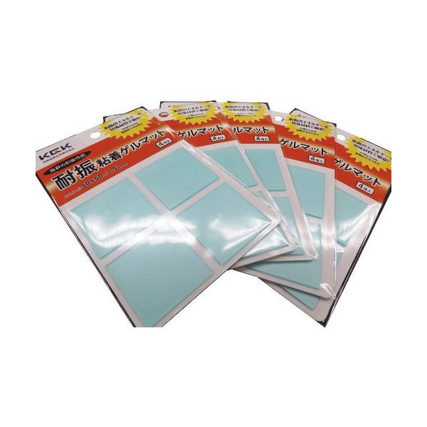 共同技研化学 KGK 耐振粘着ゲルマット KPITA 1セット(400個:4個×100袋) 535-4045（直送品）