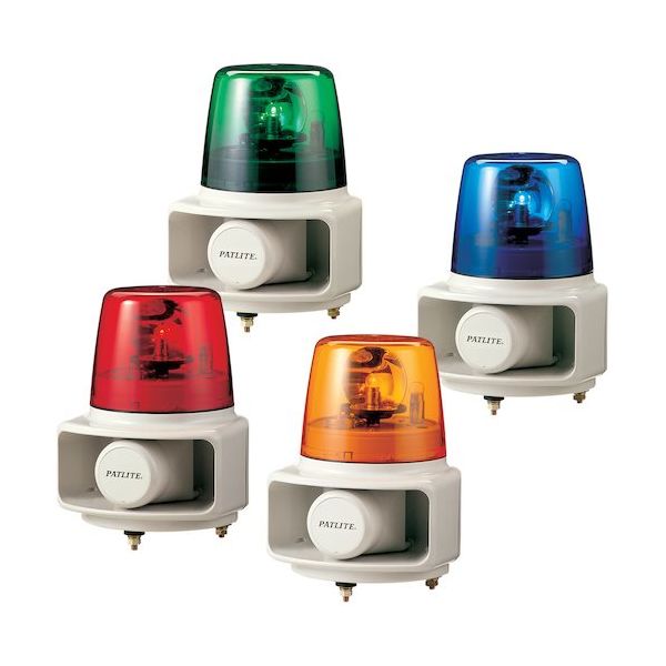 パトライト ラッパッパ ホーンスピーカー一体型回転灯付音声合成報知器 RT-200VF-Y 1台 389-0785（直送品）