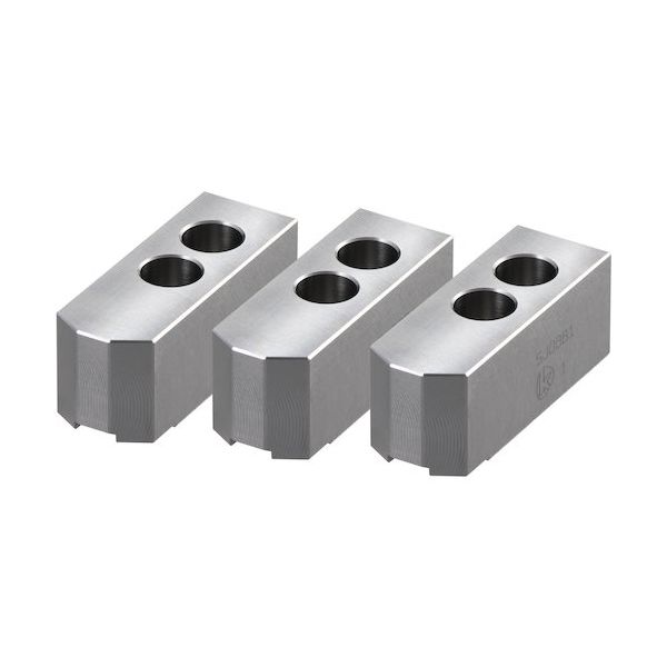 北川鉄工所 北川 パワーチャック用ソフトジョー SJ10B1 1セット(3個) 422-5987（直送品）