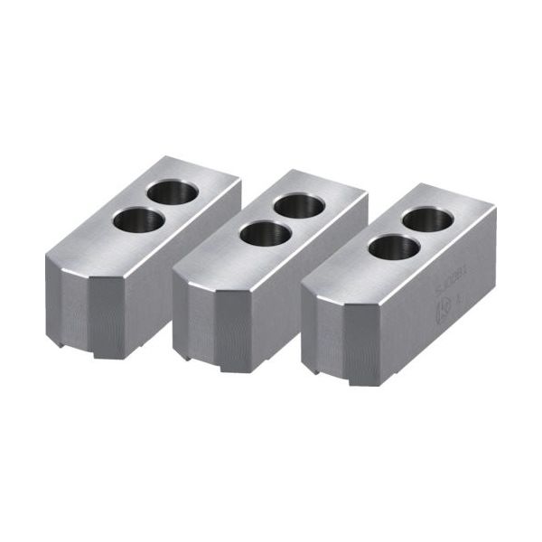 北川鉄工所 北川 パワーチャック用ソフトジョー SJ08B1 1セット(3個) 422-5991（直送品）