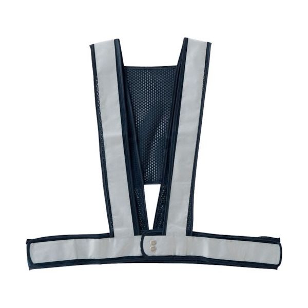 岡潮 夏用爽快フィットベスト 紺×銀反射材 OK5101 1着 452-3958（直送品）