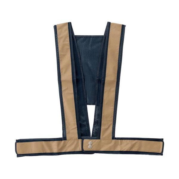 岡潮 夏用爽快フィットベスト 紺×金反射材 OK5102 1着 452-3957（直送品）