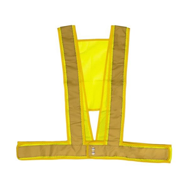 岡潮 夏用爽快フィットベスト 黄×金反射材 OK5103 1着 452-5899（直送品）