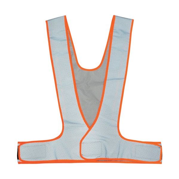 岡潮 超軽量!総反射メッシュ安全ベスト 蛍光オレンジ×銀メッシュ反射材 OK5112 1着 452-3978（直送品）